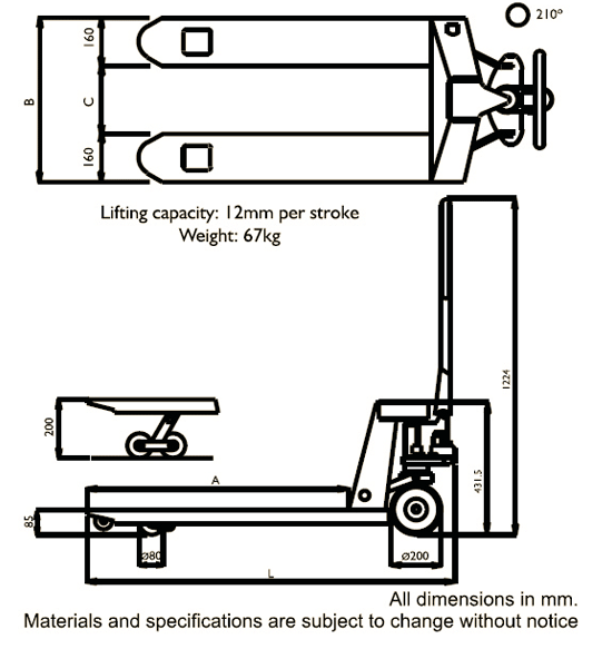 Hydraulic Hand Pallet Truck - Specifications and Details