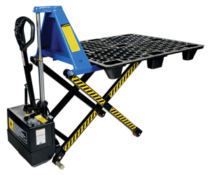 Semi Electric Scissor Hand Pallet Truck 1.0 Ton Battery Operated Pallet Truck Manufacturers India